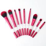 Luxurious 9 Piece Makeup Brush Set Diamond Decoration Full Face Brush Set