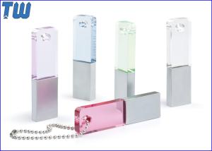 Wholesale Slim Rectangle Crystal Pen Drive Colorful with Free Ball Chain from china suppliers