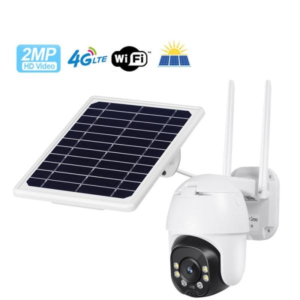 Quality Night Vision 2MP 4G Solar Camera Two Way Voice Human Motion Detection for sale