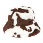 Outdoor women winter warm Faux Fur Fluffy Bucket Hat Soft Velvet Furry Fisherman