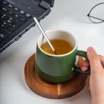 Factory Wholesale Novelty Design 280ml Green Ceramic Coffee Mug For Home Hotel