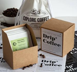 Wholesale Customized coffee packaging box tea bag paper box American cow card handmade biscuit box candy box gift box from china suppliers