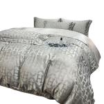 40 Fabric Count Light Luxury Satin Jacquard Four Piece Bedding Set for Country