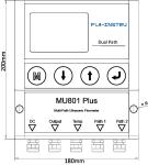 Multi Channel Clamp On Ultrasonic Flowmeter MU801 Plus