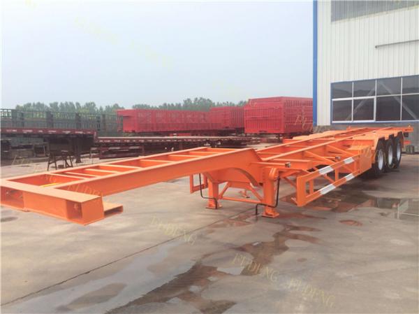 FUWA Axles 40ft skeletal chassis container trailer 40 tonnes port trucks terminal trailers