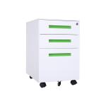 Customized Metal Mobile Pedestal Cabinet Assembled Structure 3 Drawers Filing
