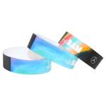 Tyvek Paper Event Wristbands White Red Blue Personalized Lightweight