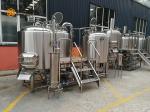 Three Vessels 1000L beer production Line 10HL Steam / Direct Fire Heating