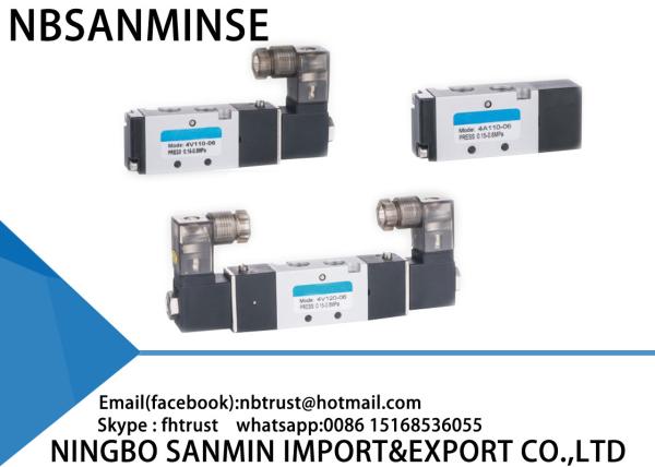 4V 100 Series Solenoid Pneumatic Valve Three Position Double Controlled AirTAC