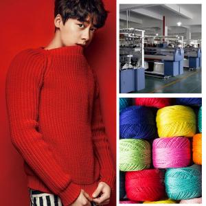 Wholesale Striped Flat Knit OEM ODM Mens Warm Sweaters Customized Cotton Pullover from china suppliers
