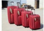 Two Tone Twill 600D Eva Carry On Travelling Trolley Luggage With 2 Big Wheels