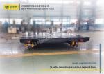 Black Flatbed Rail Transfer Cart Heavy Load Foundry Transport Car Trailer