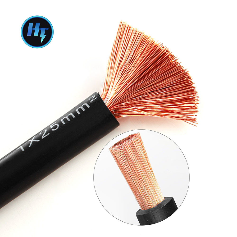 Oilproof Antiwear Copper Welding Cable , Ozone Resistant Electric Welding Wire