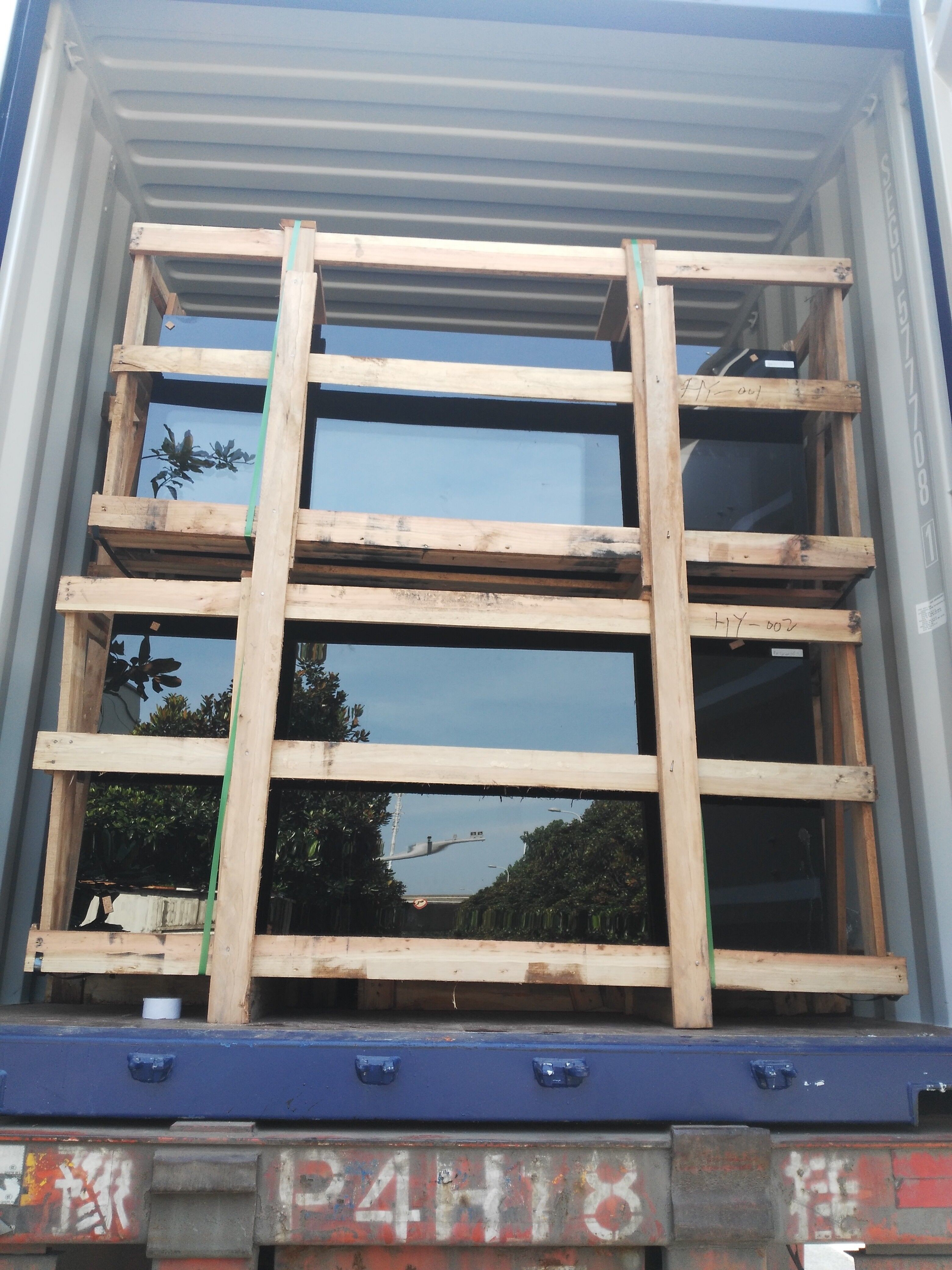 Clear Bus Window Glass Durable , Upper Right Door Glass Excellent Performance