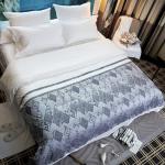 Duvet Cover Jacquard Dobby Hotel Collection Bedding Sets , Hotel Cotton Sheets