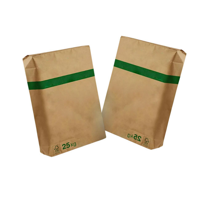 20kg 25kg Food Grade 3 Layer Pasted Valve Paper Bags For Packaging Chemical Additive