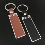 China Genuine Leather Bronze Key Chain Customized Personalised Keychain Automotive Key Tag for sale
