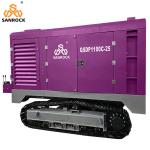 Steel Wheel Diesel Air Compressor Screw Mining High Pressure Screw Air