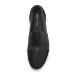 Black Lace Up Anti Odor Breathable Mens Genuine Soft Leather