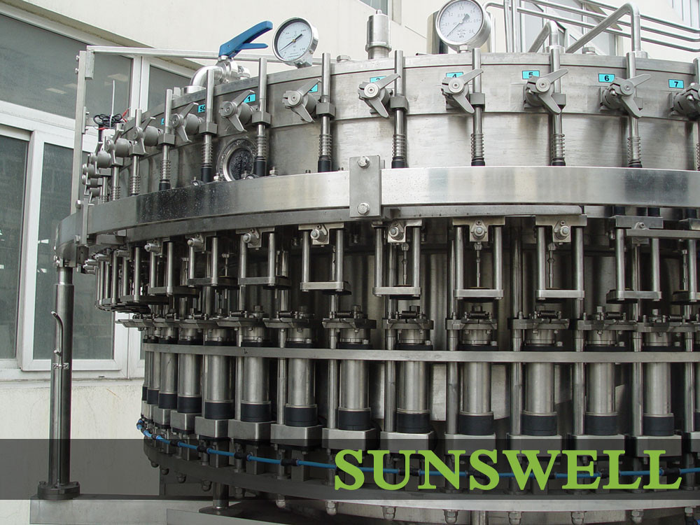 Energy drinks wine bottle glass bottle carbonated filling machine / soft drink machinery