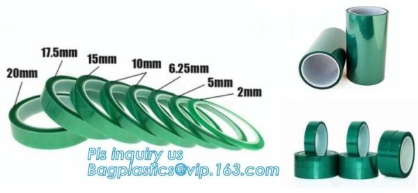 Green PET High Temperature Silicone Adhesive polyester Tape,Green PET Masking