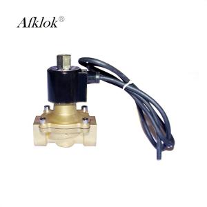 Wholesale 2A-15 1/2 inch Brass Normally Open Waterproof Solenoid Valve DC 24V from china suppliers