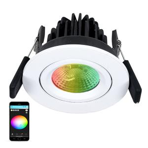 Wholesale 220V RGB Tunable White LED Inbouwspot LED 8W By Smart Tuya App from china suppliers