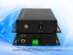 China 1CH stereo audio fiber converters with Phoenix interface for 1CH digitally encoded stereo audio to 10~120KM on sale