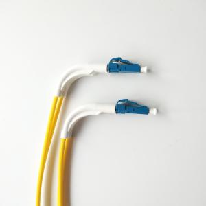 Wholesale Singlemode Duplex LC LC Fiber Optic Patch Cable 90 Degree Angled Boot OD 2.0-3.0mm from china suppliers