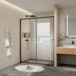 Narrow Frame Bathroom Glass Partition 3mm-12mm Glass Shower Room Divider