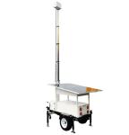 Customized Solar CCTV Trailer AU US Standards High Efficiency