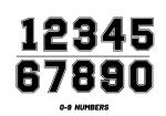 College Football Heat Press Numbers And Letters For Positions And Name
