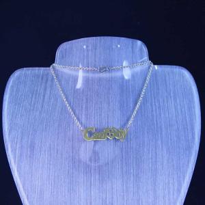 Wholesale New Fashion Ladies 316L High Quality Charming Pendant Chain Necklace LPN181-1 from china suppliers