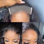 Straight Hd Lace Frontal 7X7 Lace Front Human Hair Pre-plucked Natural Hairline,