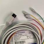 BJ-753P NIHON KOHDEN Heart Conductivity Wire Black Round Head 6 Pin Three Lead