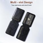 Custom Logo Leather Phone Case With Magsafe Wallet Stand Card Holder