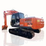 High Efficiency Used Hitachi ZX200-3 Excavator Original ISUZU Engine 122kw Rated