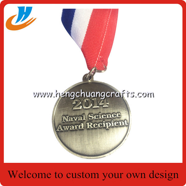Sports medals,antique brass metal medals with custom horse design medal