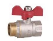 China Threaded Connection Brass Ball Valve Smooth Surface Chrome Plated on sale