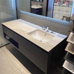 Wholesale Luxury Wall Mounted Double Sink Bathroom Vanities Modern Style Good-Looking 100% Style from china suppliers