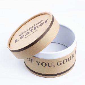 Wholesale Custom Order Accepted Small Round Paperboard Gift Packaging Box for Men's Leather Belt from china suppliers
