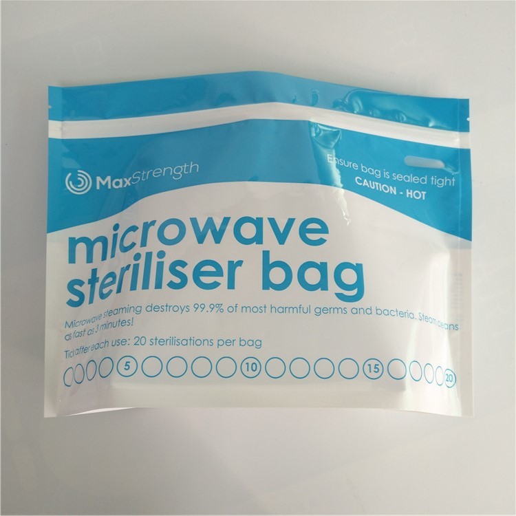 k Microwave Bottom Gusset Bags Glossy Stand Up Plastic Sterilizer Retort Pouch