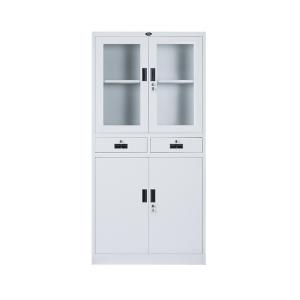 Wholesale Multifunctional steel cupboard with glass doors Office School Hospital Use from china suppliers