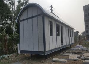 China Prefab Light Steel Frame Mobile Home With Arched EPS Sandwich Panel Roof on sale