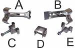 Bolt M8 75mm Galvanized Steel Grating Fixing Clips