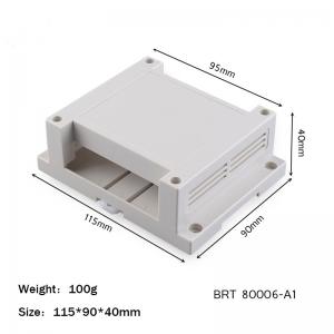 China Din Rail Plastic Enclosures ABS Junction Box For Electronic Power Distribution Box 115*90*40mm on sale