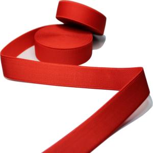 Wholesale Fashion Colored Polyester Stretch Single Side Twill Elastic from china suppliers