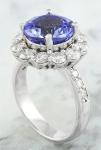 Jewelers Club 1/4 Carat T.G.W. Tanzanite And White CZ Accent Sterling Silver