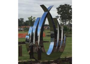 Wholesale Garden Decor Polished Stainless Steel Art Sculptures Corrosion Stability from china suppliers