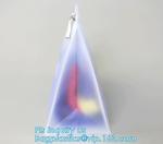 slider ziplock PVC cosmetic bag promotional custom printed plastic bag, eva